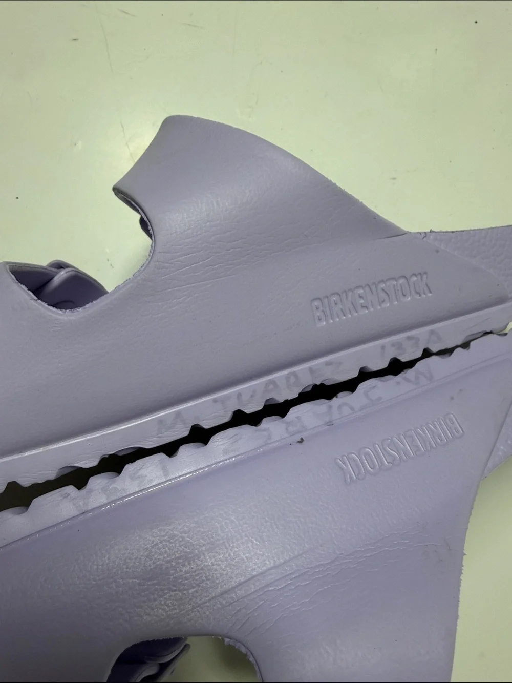 Birkenstock Two-Strap EVA Sandals in Lavender size 10-10.5